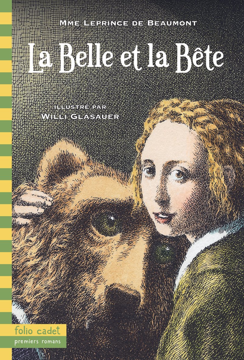 Couverture de La Belle et la Bête, de Jeanne-Marie Leprince de Beaumont, illustrée par Willi Glasauer.