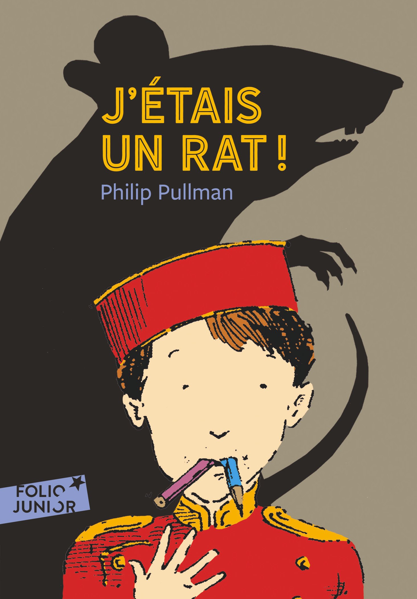 Couverture de J'étais un rat !, de Philip Pullman, illustré par Peter Bailey (Gallimard Jeunesse).