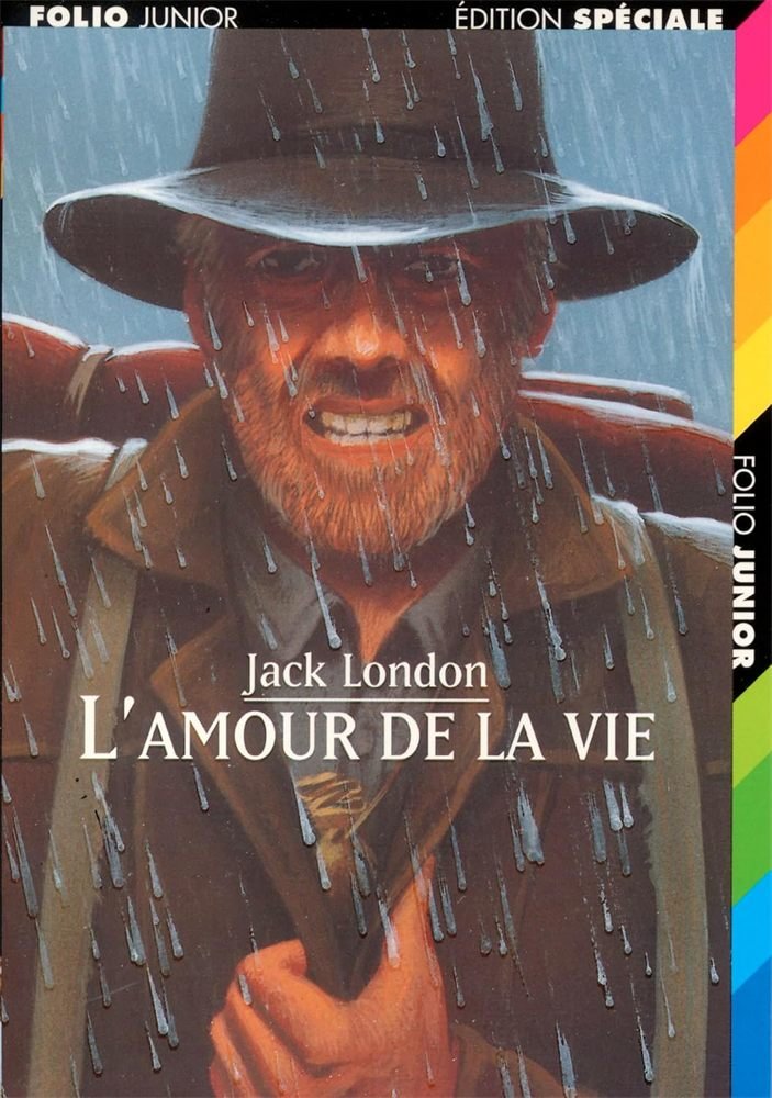 Couverture de L'Amour de la vie, de Jack London, illustré par Bernard Héron (Gallimard Jeunesse).