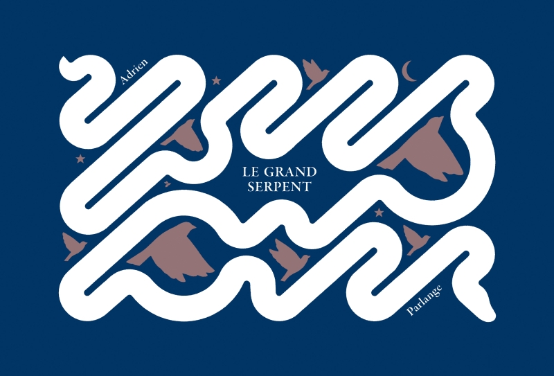 Couverture du Grand Serpent, d'Adrien Parlange (Albin Michel Jeunesse, collection Trapèze).