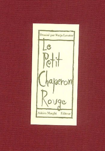 Couverture : Le Petit Chaperon rouge