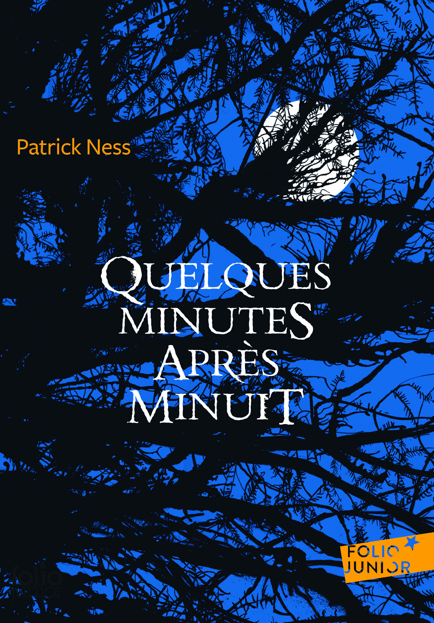 Couverture de Quelques minutes après minuit, de Patrick Ness (Gallimard Jeunesse, Folio Junior).